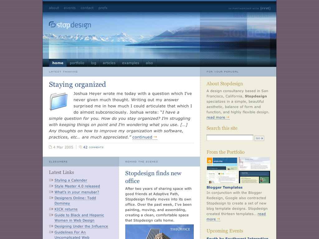 Stopdesign's home page