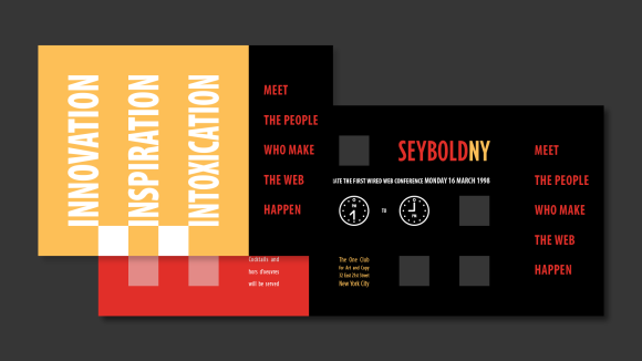 Seybold/Wired party invitation