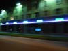 * Thumbnail image: A simple photo of a retail/apartment building becomes much more interesting at night when you're driving by at 50 mph
