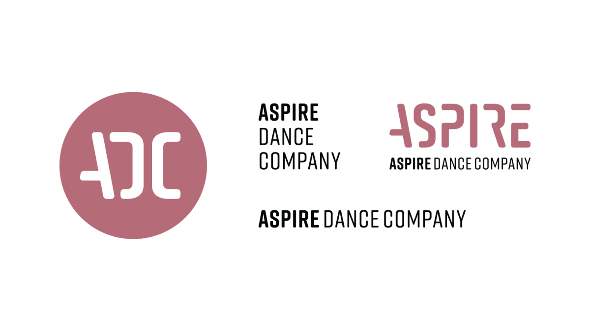 Aspire Dance Company logo variations